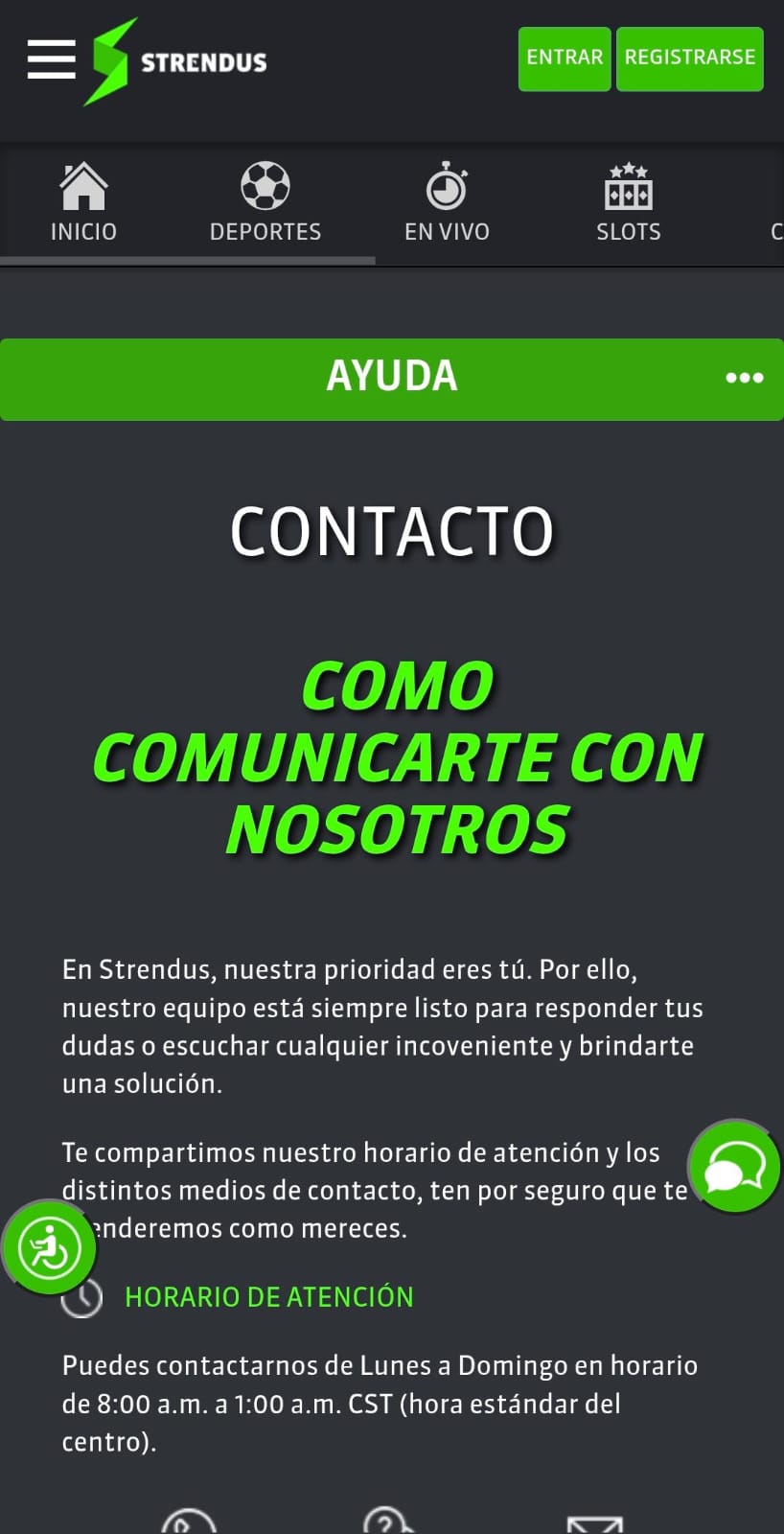 Contacto Strendus Movil