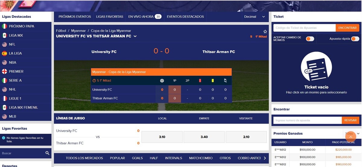 Apuestas Envivo Playcity 