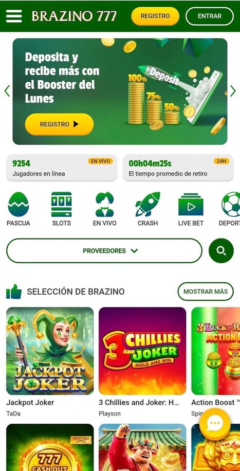 homepage branzino777 movil