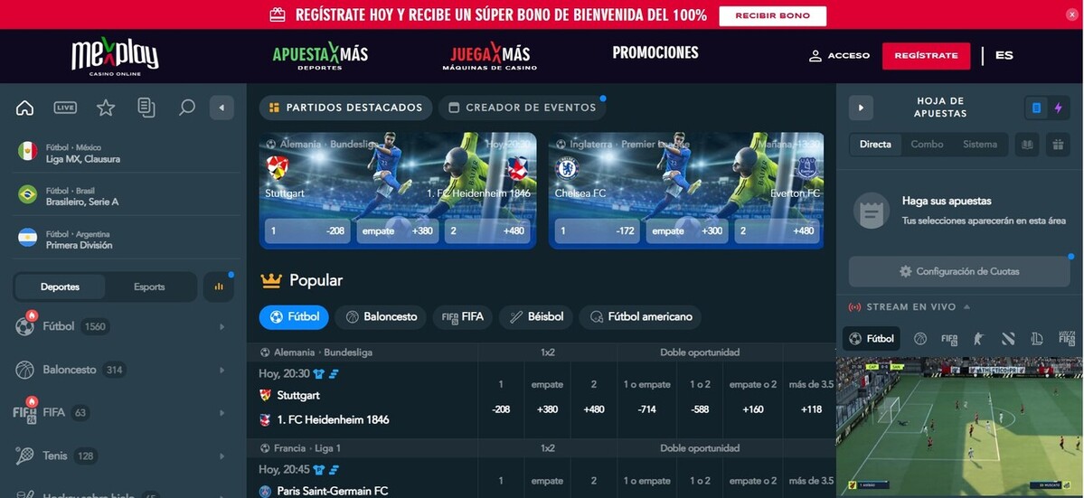 homepage Mexplay