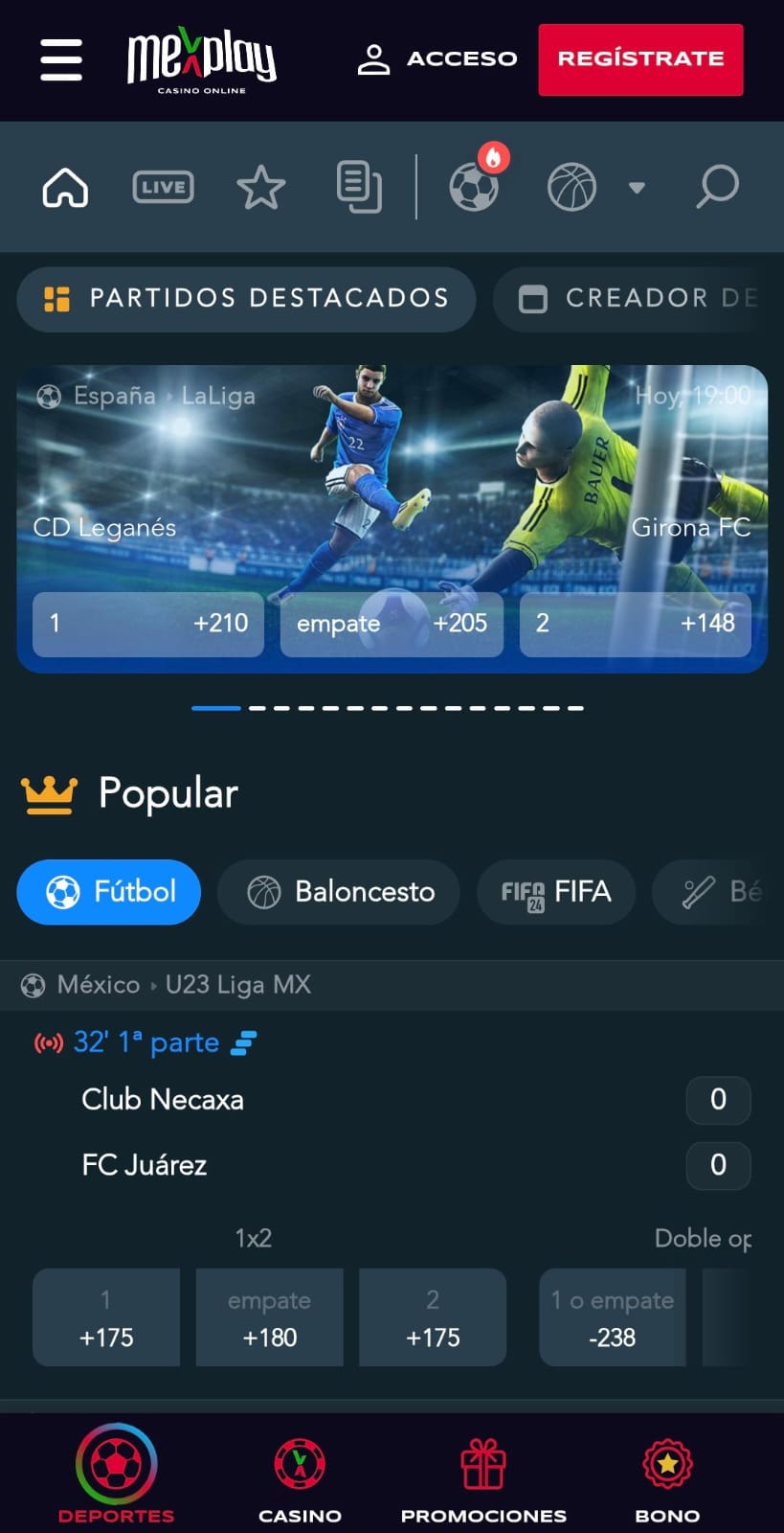 Homepage Mexplay