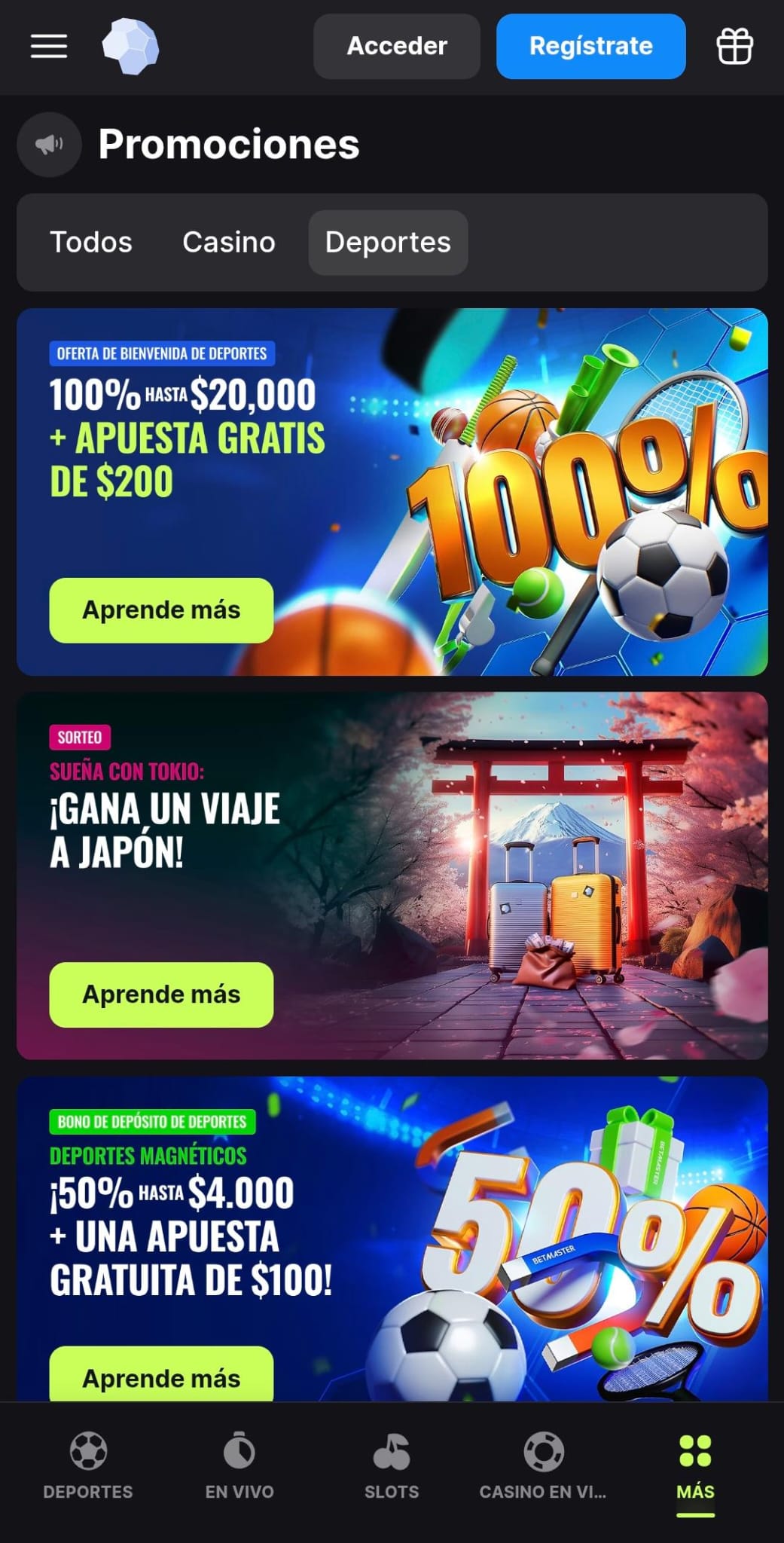 Promociones Betmaster