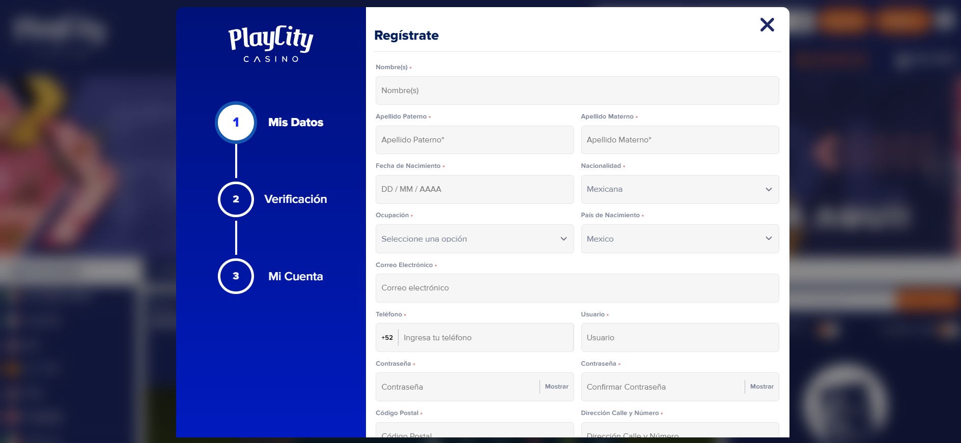 registro playcity