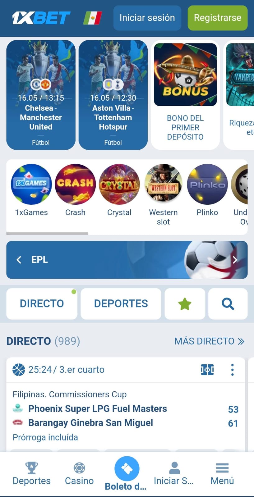1xbet Homepage