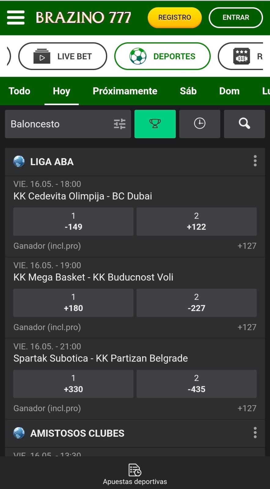 Brazino777 Baloncesto