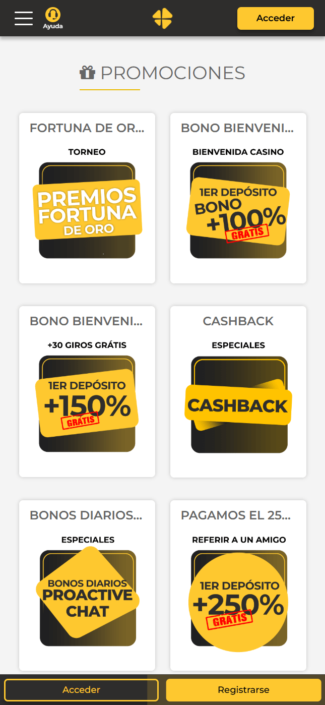 Promociones de MiCasino versión móvil