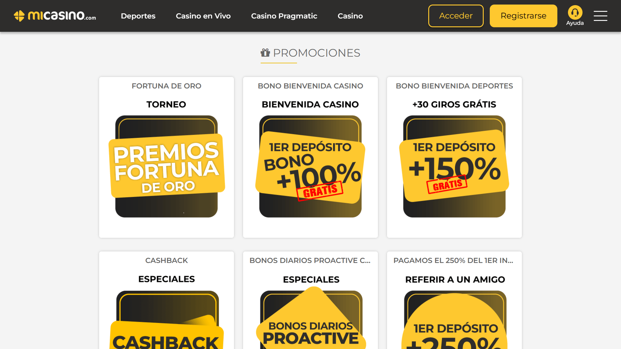 Promociones de MiCasino