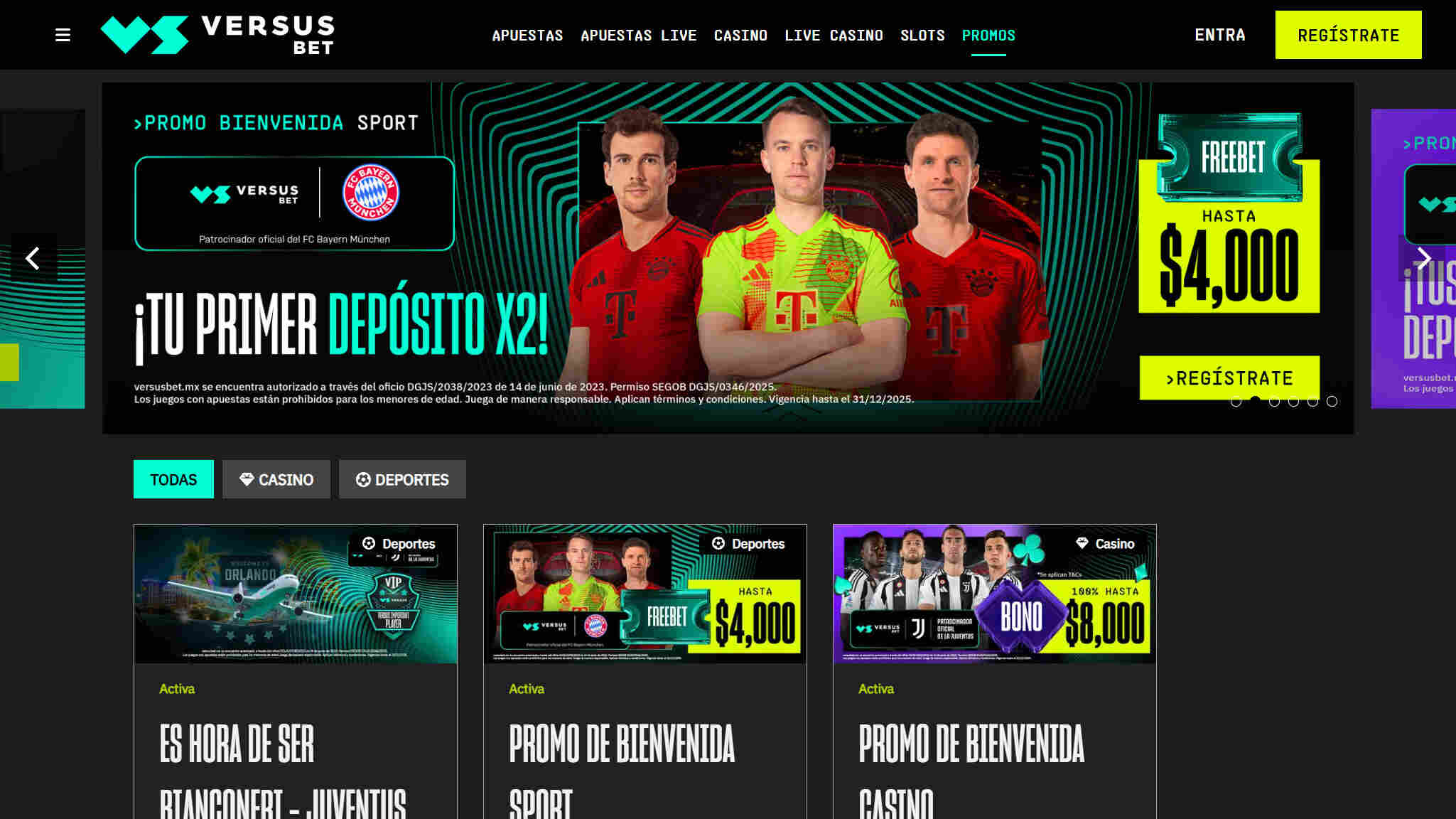 Versusbet Promociones