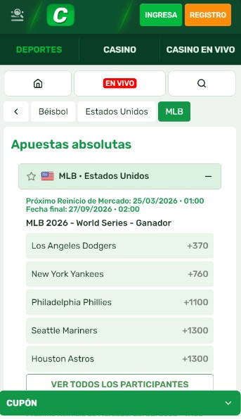 Apuestas Deportivas Campobet Mexico Beisbol movil