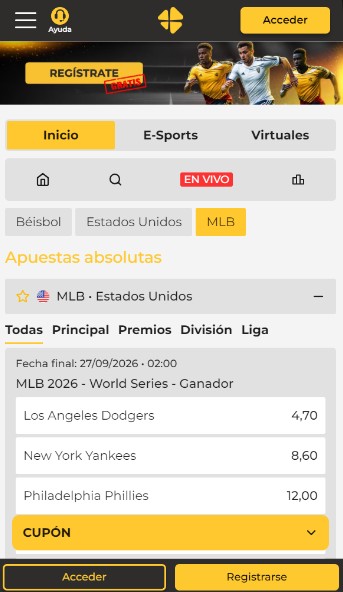 Apuestas Deportivas Micasino Mexico Beisbol movil