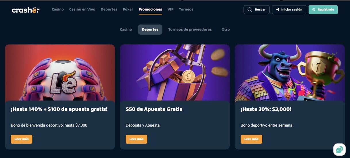 Crasher Mexico Deportes Promociones pc
