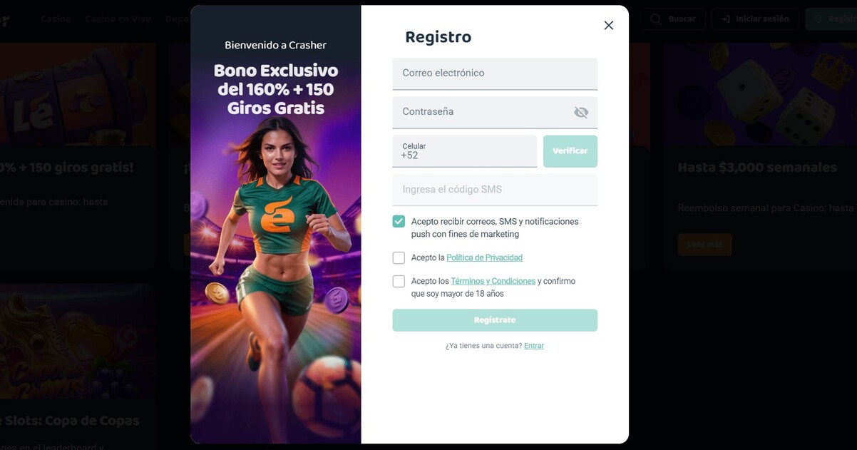 Crasher Mexico Registro pc