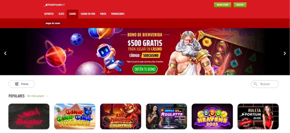 Sportiumbet Mexico Casino Pagina principal pc