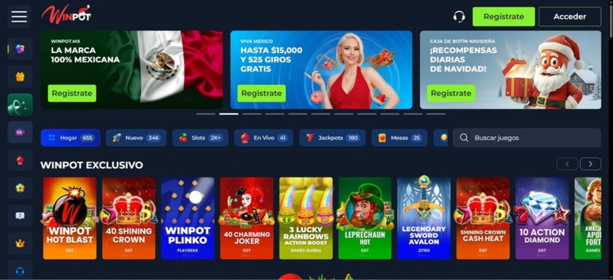 Winpot Mexico Casino Pagina Principal pc