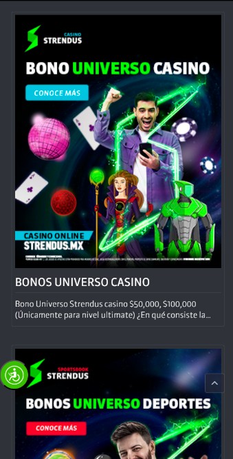 Bonos de bienvenida Casino Strendus Mexico movil