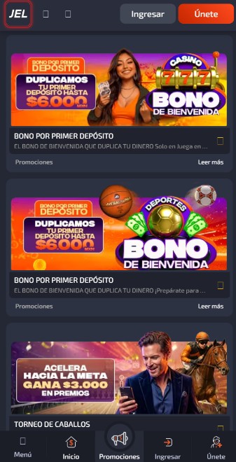 Promociones Juega en Linea Mexico movil