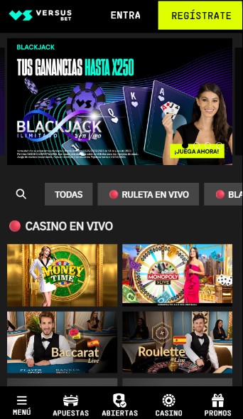 Versusbet Casino Mexico Casino en directo