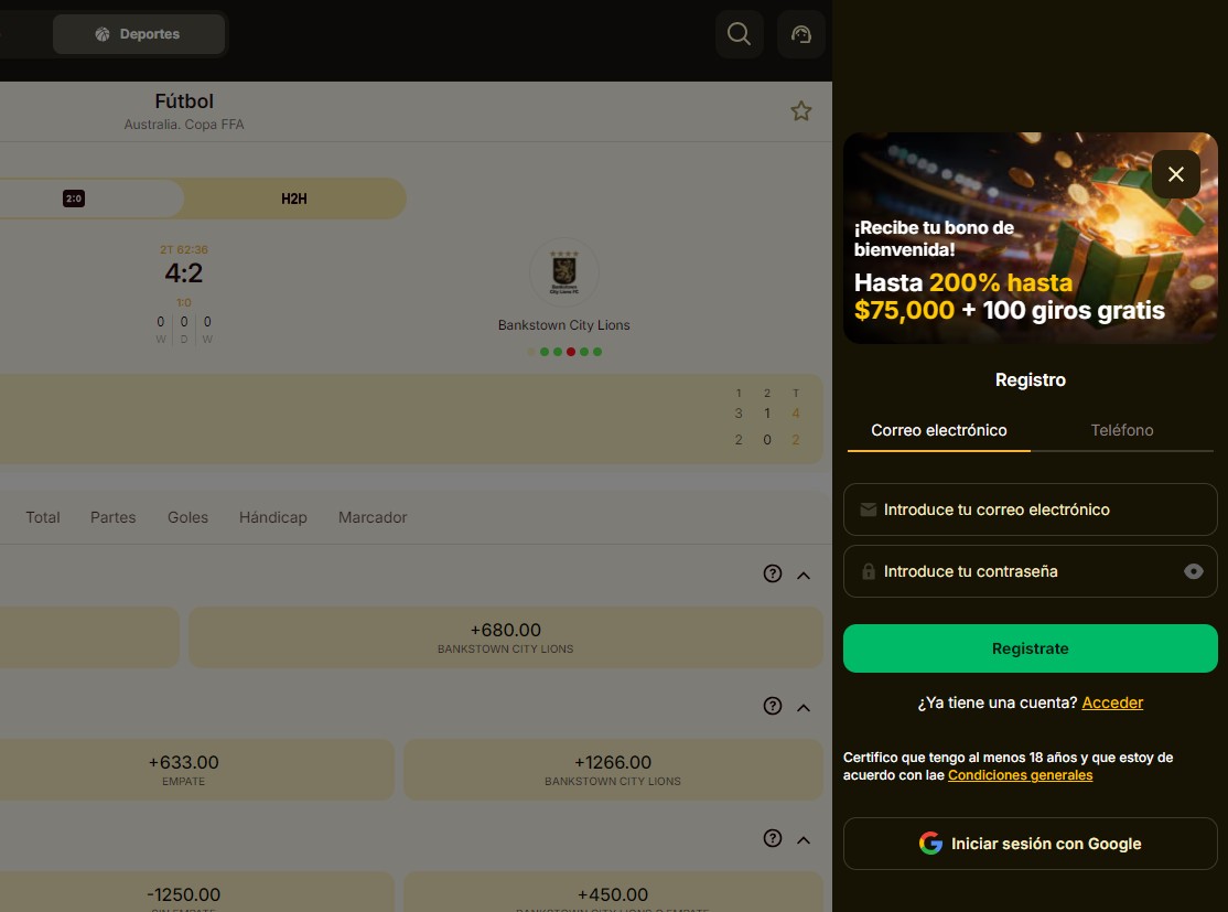 Ganamax Deportes México Registro