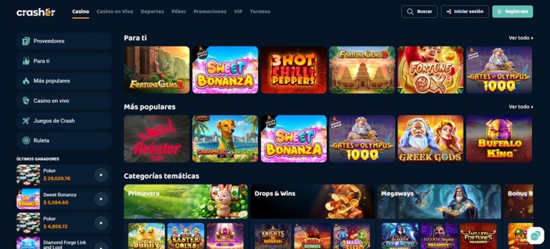 Crasher Mexico Casino Página Principal pc