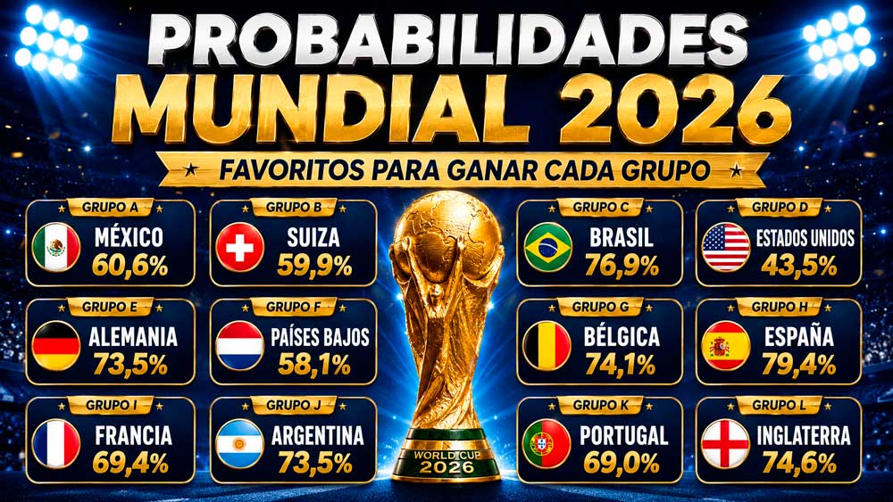 probabilidades en los grupos del Mundial