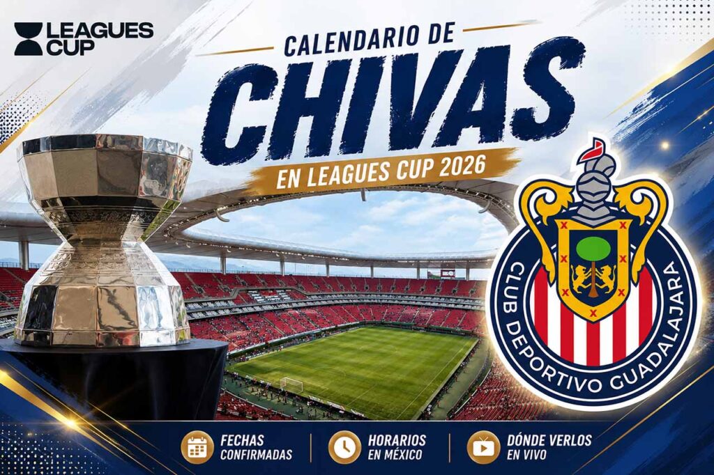 Chivas enfrentará a LAFC, FC Dallas y Seattle Sounders en la Leagues Cup 2026