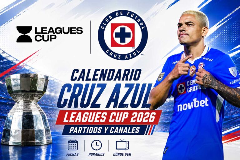 Calendario de Cruz Azul en la Leagues Cup 2026