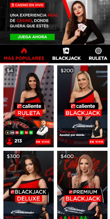 Caliente Casino en Vivo MX