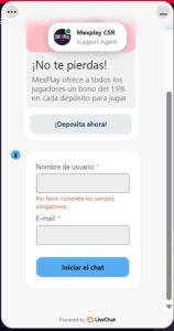 Chat en vivo Mexplay México