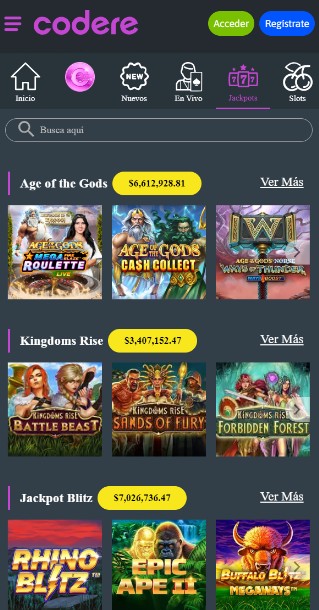 Codere Casino Mx Jackpots