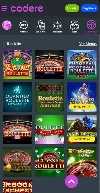 Codere Casino Mx Ruletas