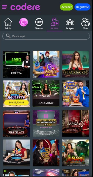Codere MX Casino en Vivo
