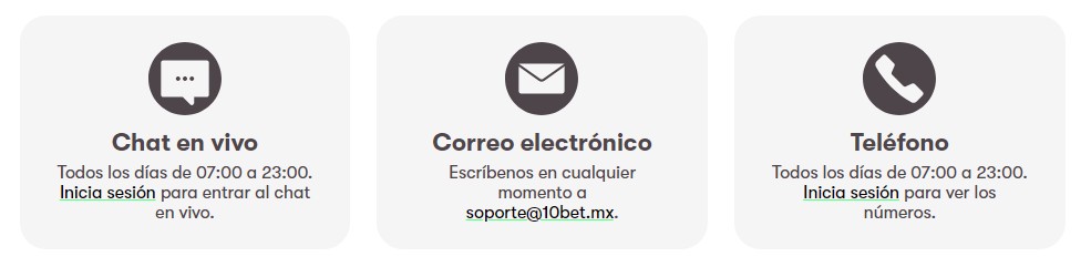 Contacto 10bet mexico