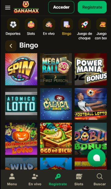 Ganamax México Casino Bingo