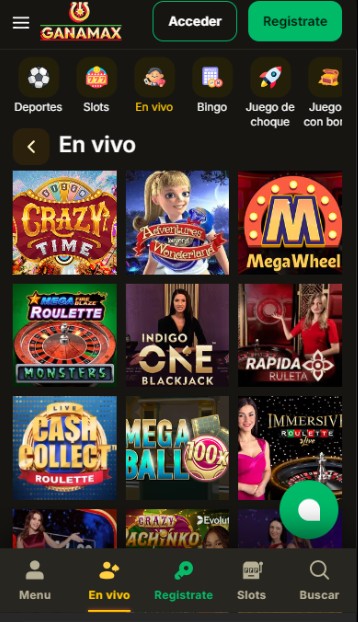 Ganamax México Casino en Vivo