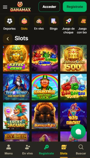 Ganamax México Casino slots
