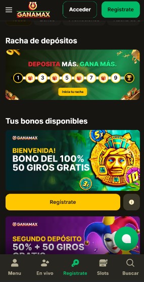 Ganamax Promociones Casino México