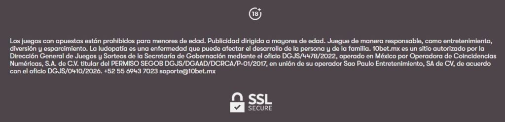 Licencias 10bet México