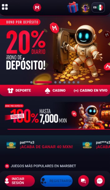 Marsbet Página principal Casino México