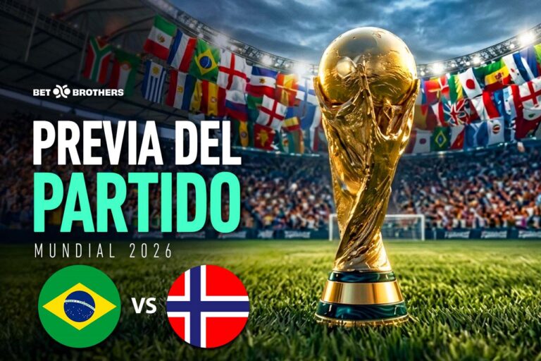 Enfrentamiento de octavos de final entre Brasil y Noruega.