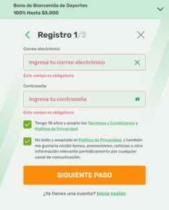 registro campobet mexico paso 2