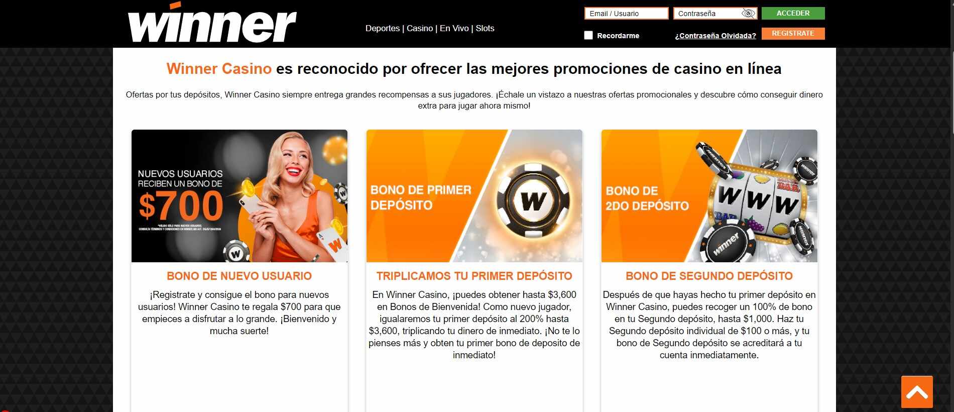 Winner Casino Mx Promociones pc