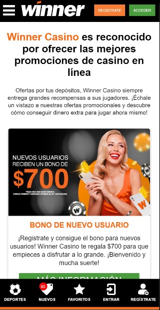 Winner Casino Mx Promociones