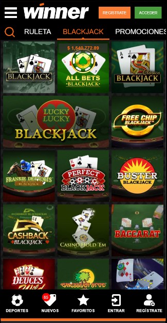 Winner MX Casino Blackjack