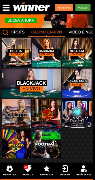 Winner MX Casino en Vivo