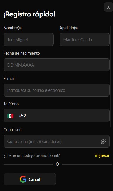 Betboom MX Casino Registro