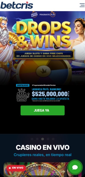 Betcris México Página principal Casino