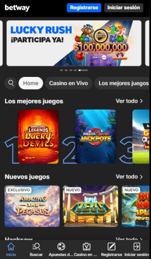 Betway México Página principal Casino