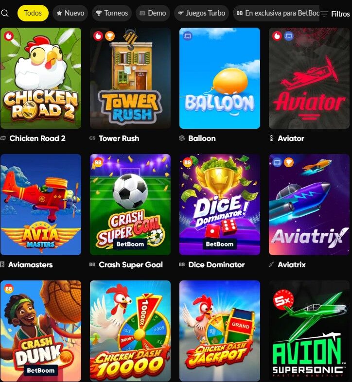 Juegos Crash Betboom Mx Casino