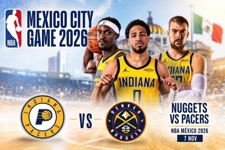 NBA México 2026 con Nuggets y Pacers en la Arena CDMX