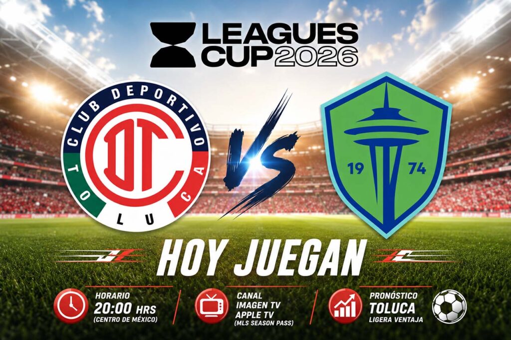 Toluca vs Seattle durante el debut de ambos equipos en la Leagues Cup 2026